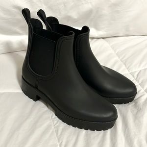 Jeffrey Campbell rubber ankle boots size 8